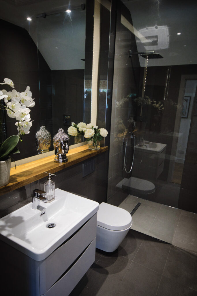 The Loft rainfall shower room