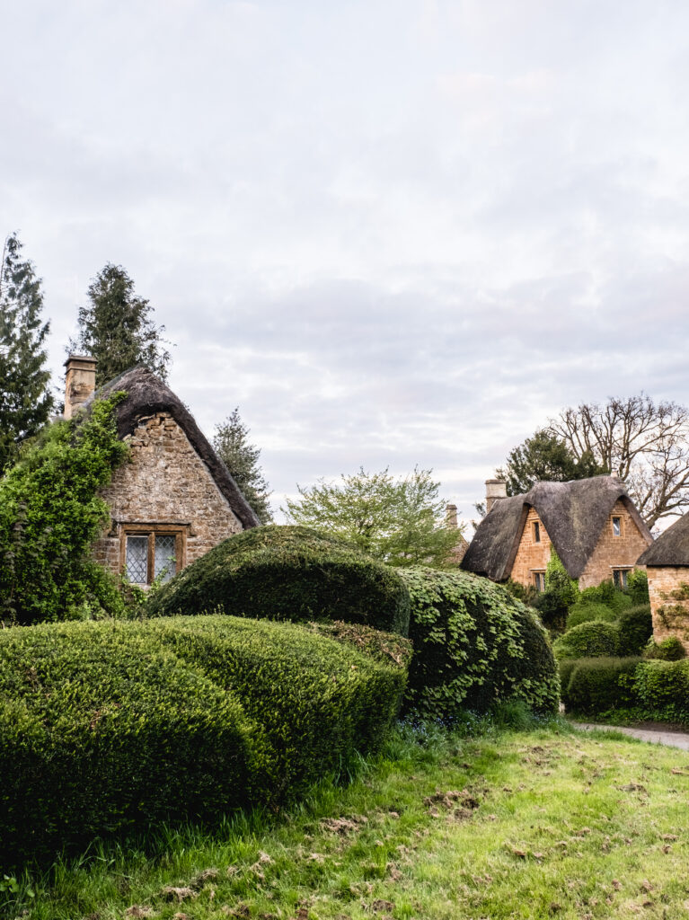 Honey-stone cottages in a Cotswold village