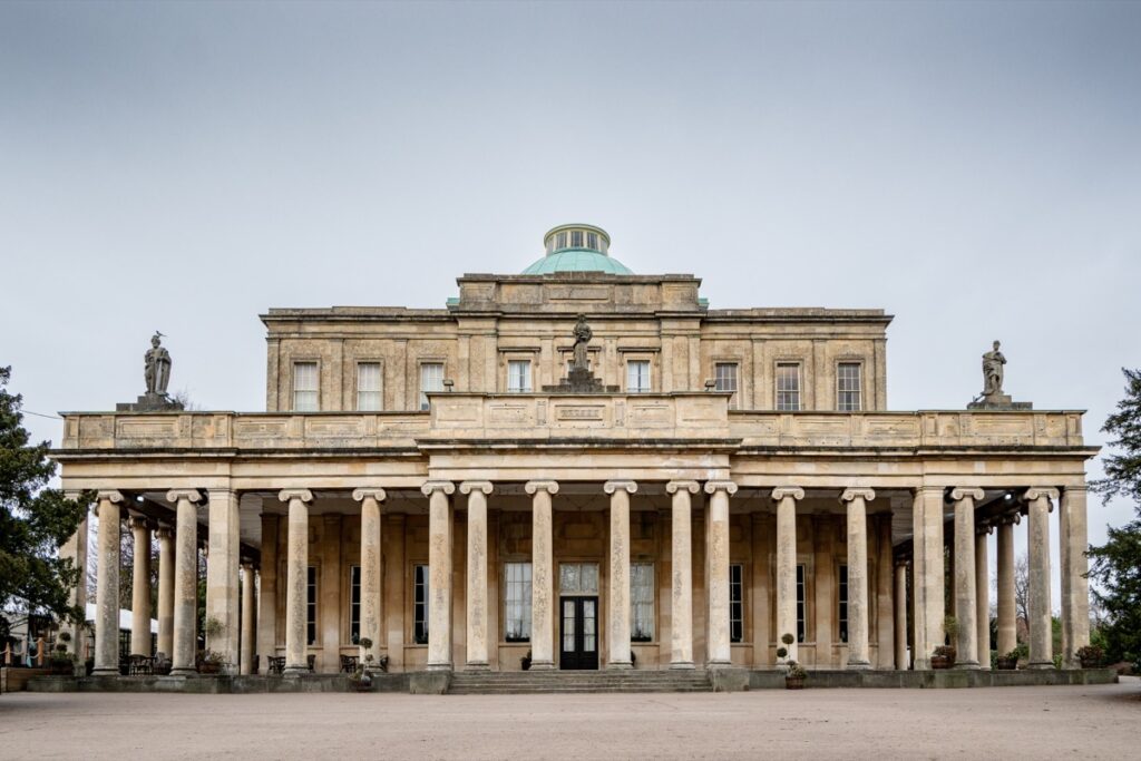 Pittville Pump Room in Cheltenham, centred front elevation