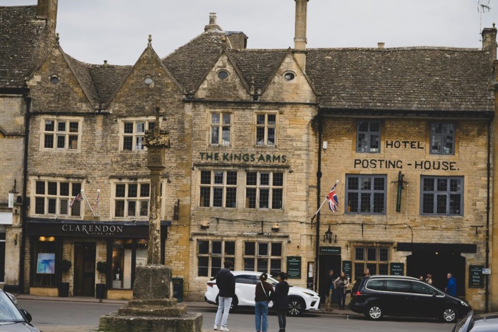 Historic stone buildings in Stow-on-the-Wold